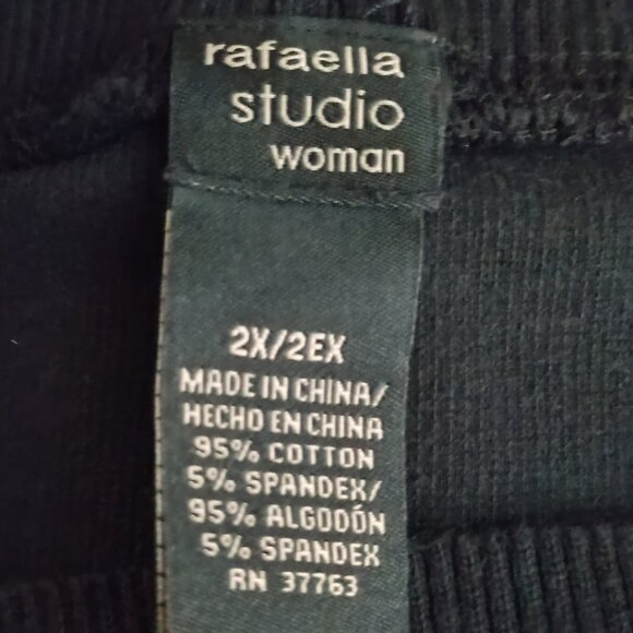 EUC: Rafaella 2X Black Cowl Neck Knit Sweater - Picture 3 of 3